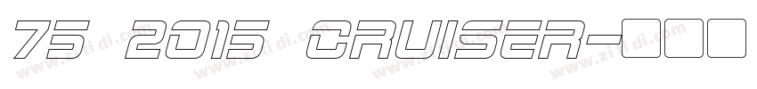 75 2015 Cruiser字体转换
